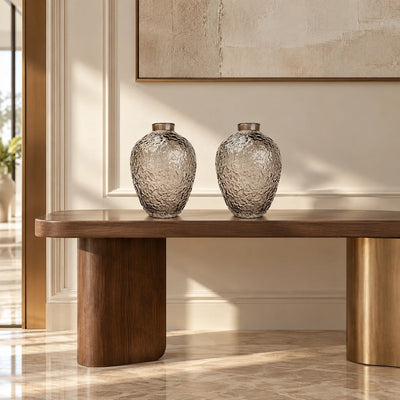 Hammered Glass Vase