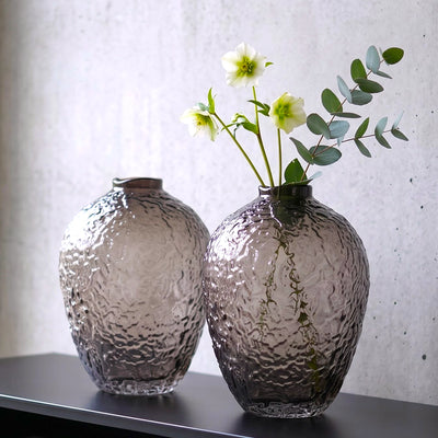Hammered Glass Vase