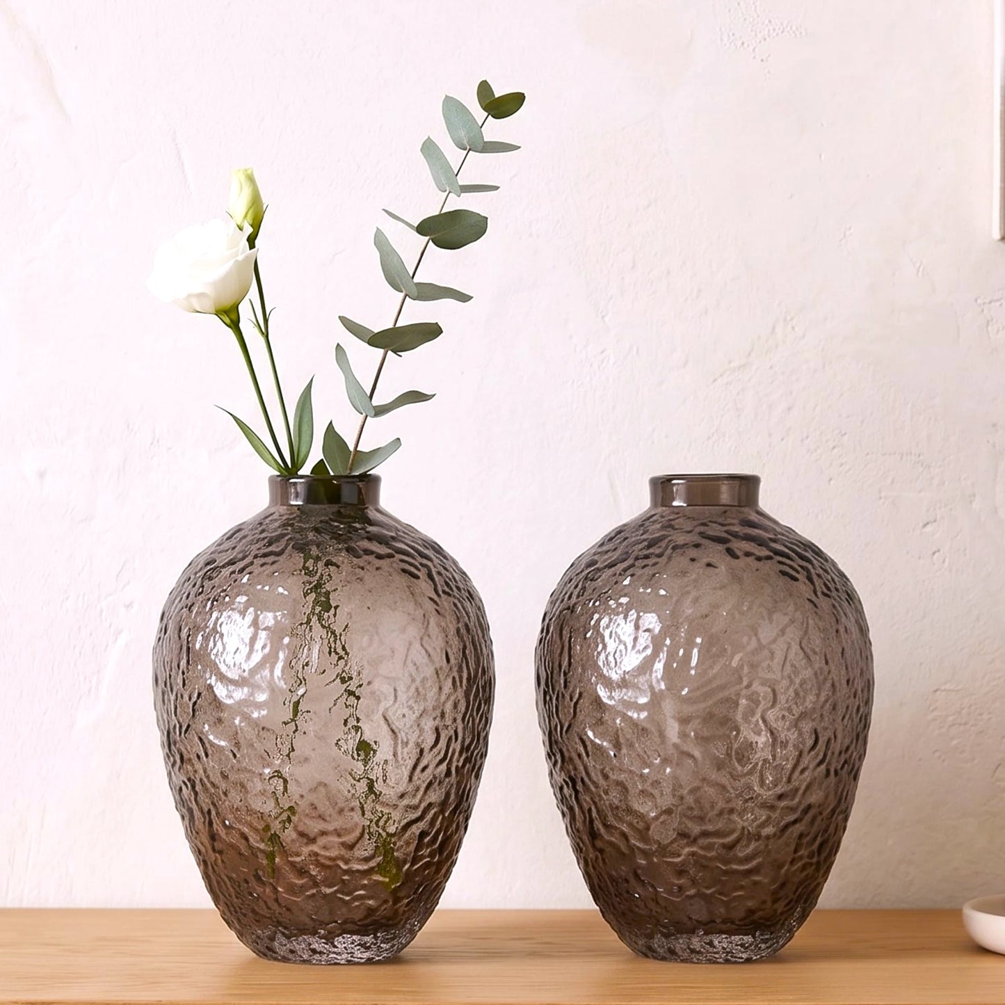 Hammered Glass Vase