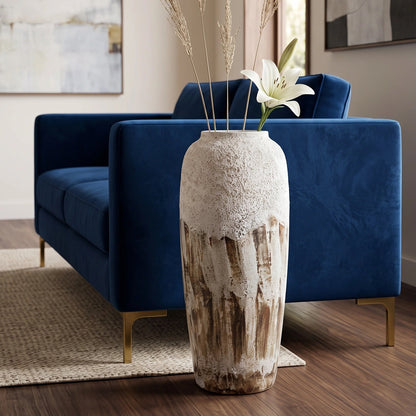 Heritage Bloom Ceramic Vase