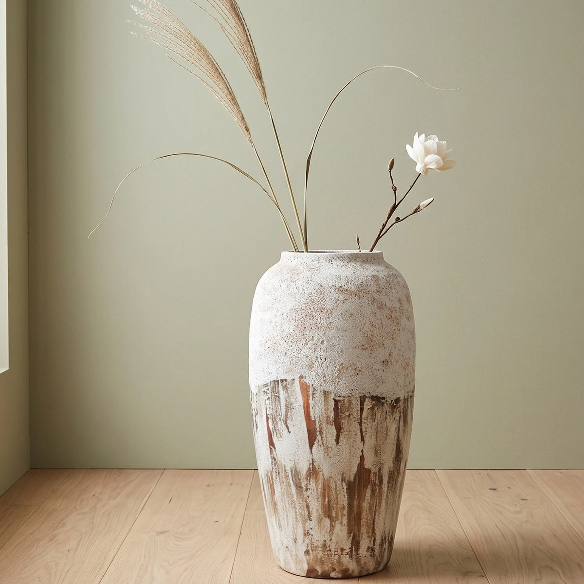Heritage Bloom Ceramic Vase