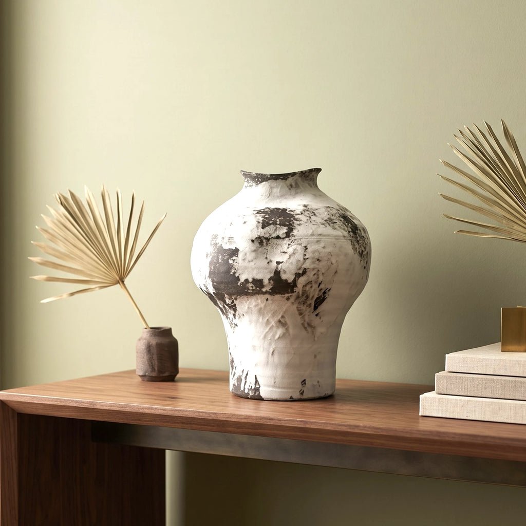 Ivory Ash Ceramic Vase