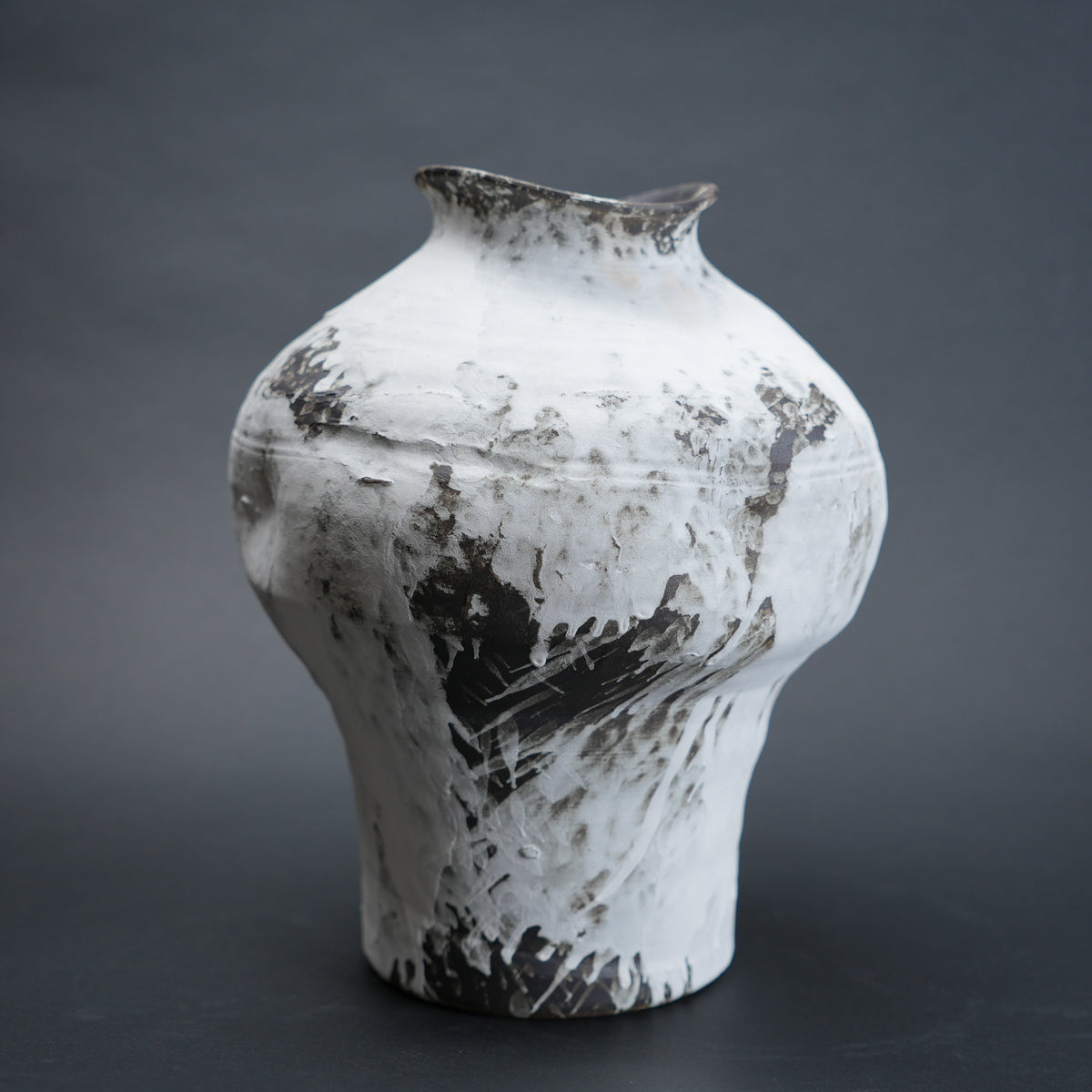textured ceramic vase for living room console styling