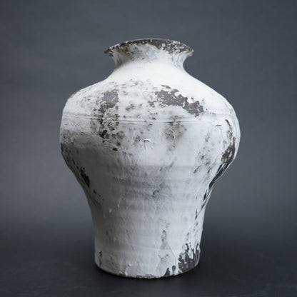 textured ceramic vase for living room console styling