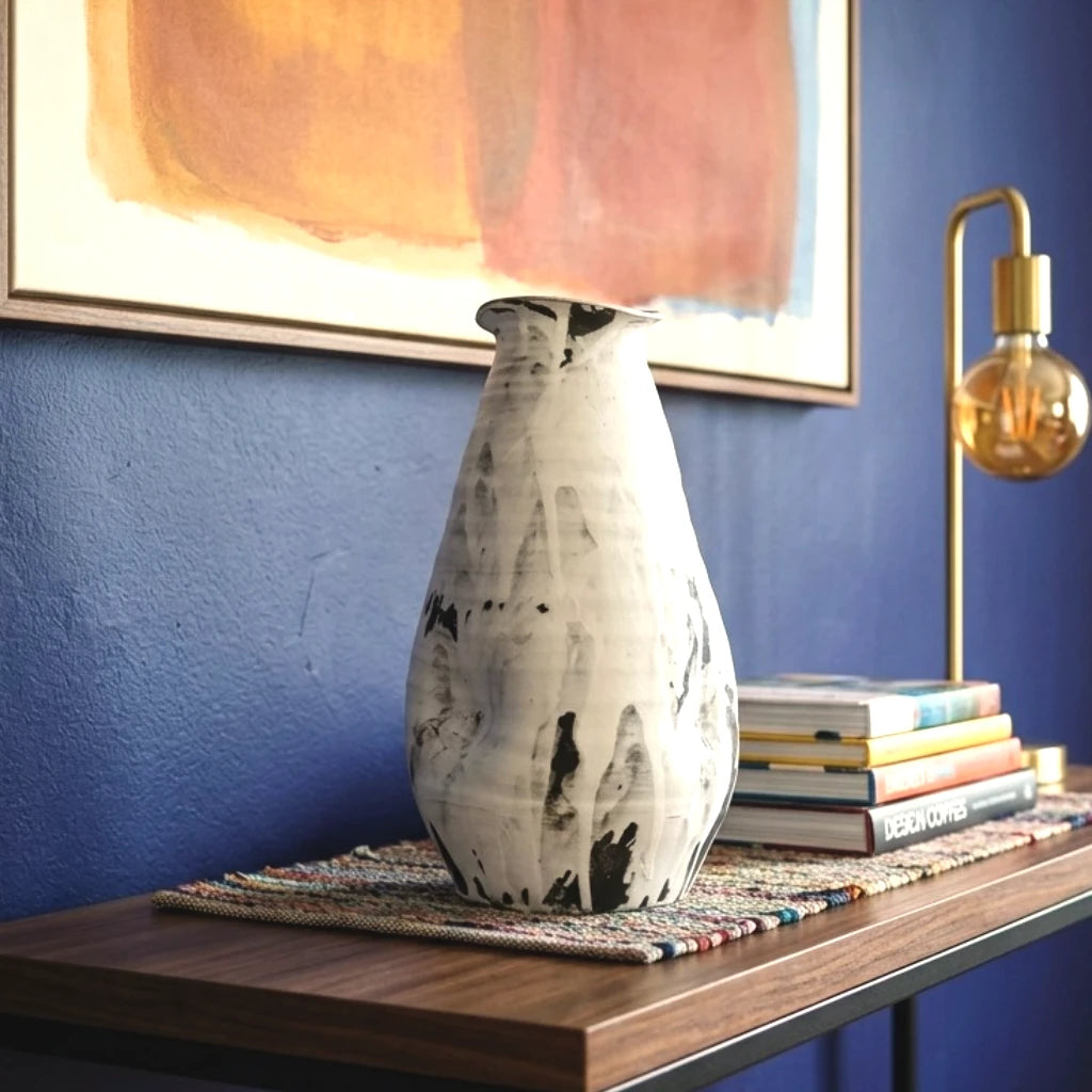 Ivory Ash Ceramic Vase