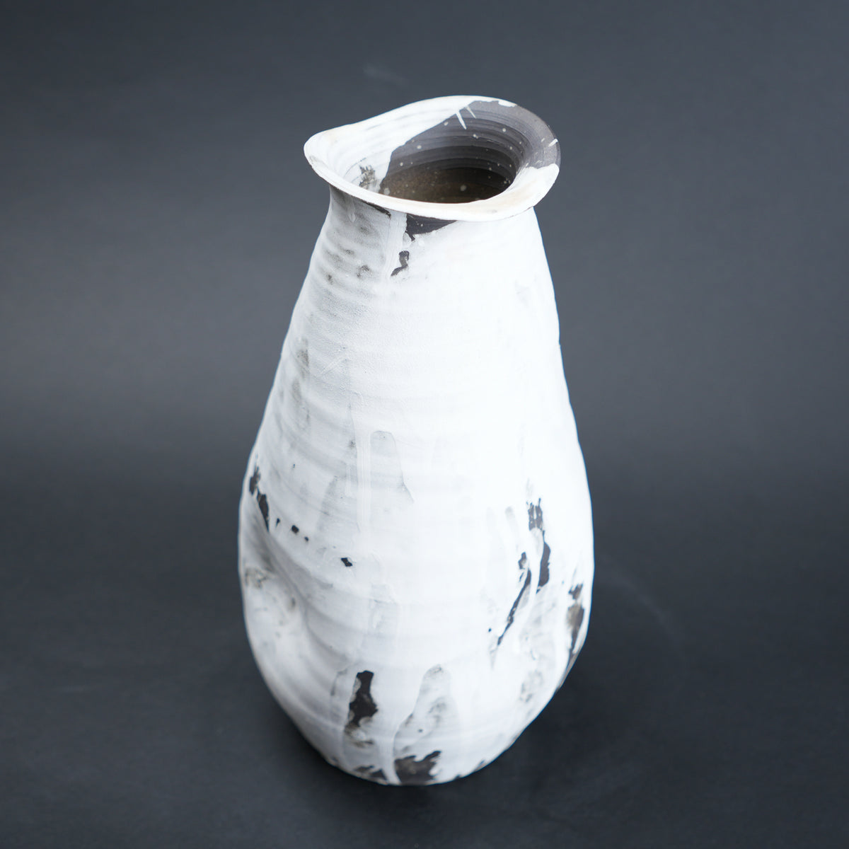 textured ceramic vase for living room console styling