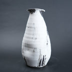 textured ceramic vase for living room console styling