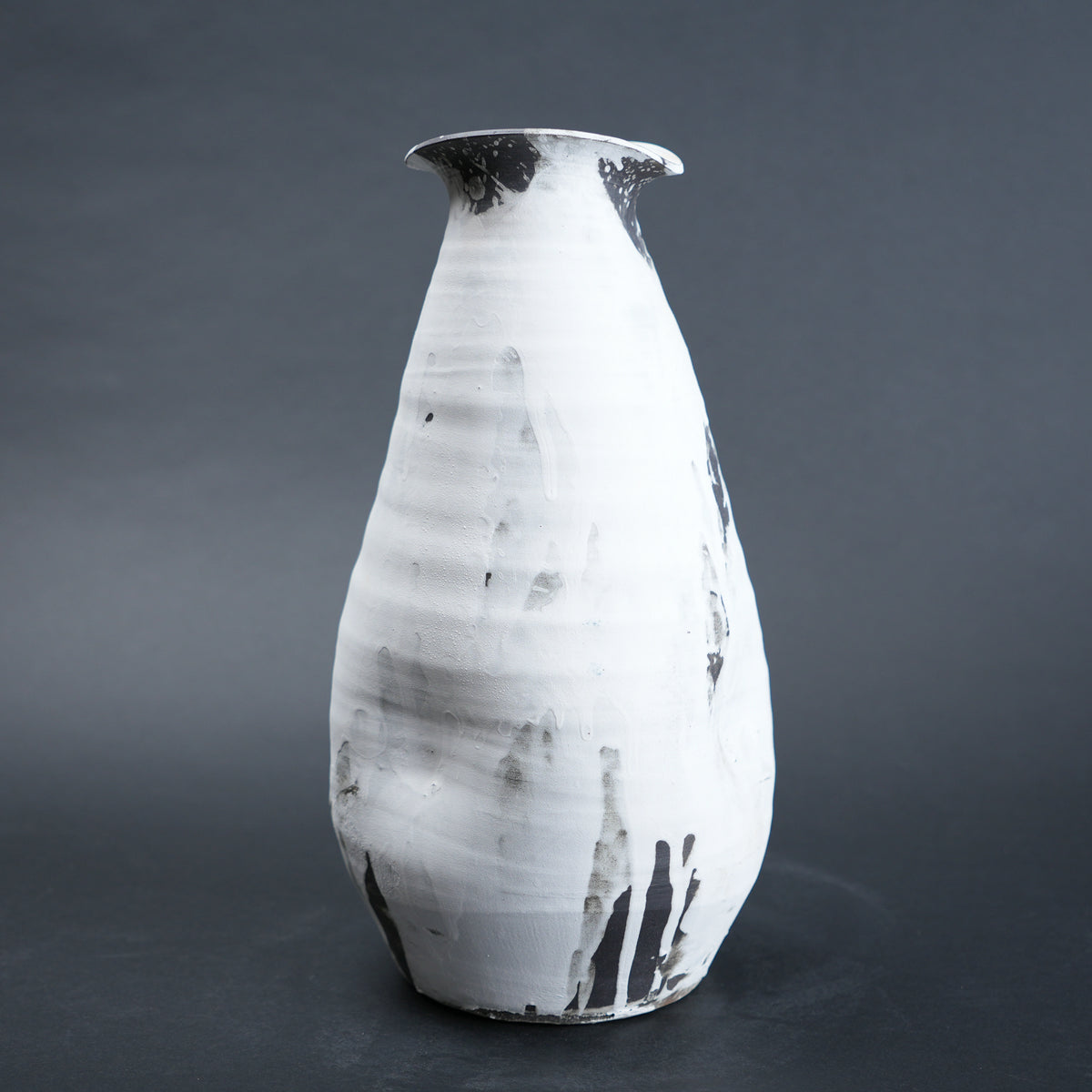 textured ceramic vase for living room console styling