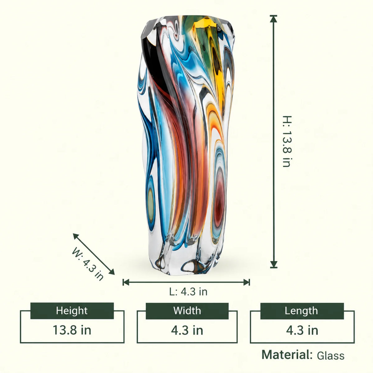 Aurora Twist Vase