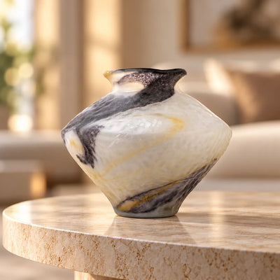 Marble Art Glass Vase
