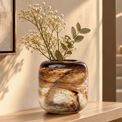 Bronze Horizon Striped Vase