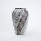 Compact mineral glaze vase, front shot
