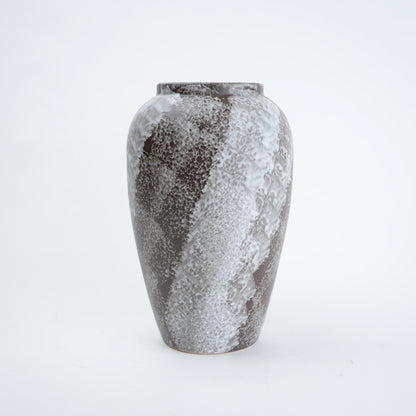 Petite mineral glaze vase, diagonal foam