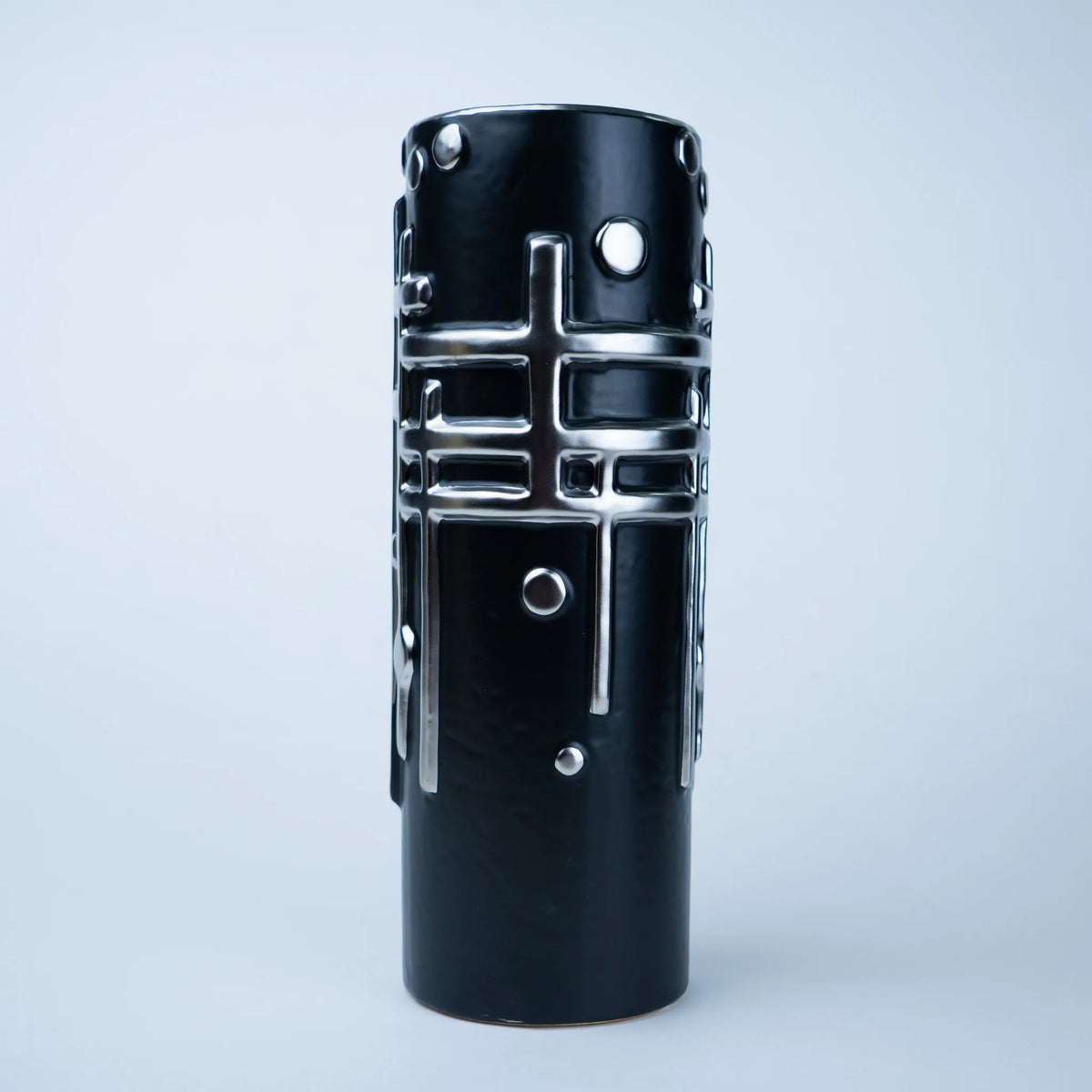 Modern Grid Relief Vase
