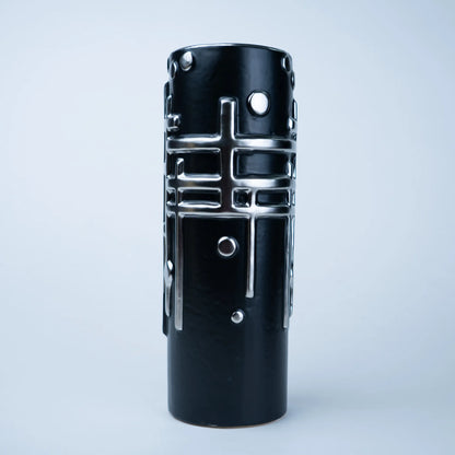 Modern Grid Relief Vase