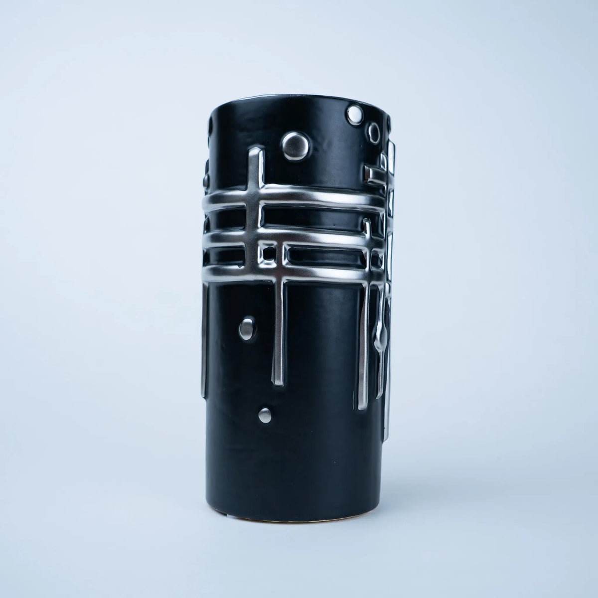 Modern Grid Relief Vase
