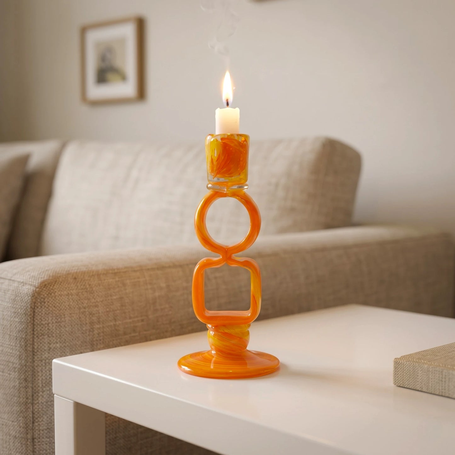 Orbit Glass Candle Holder