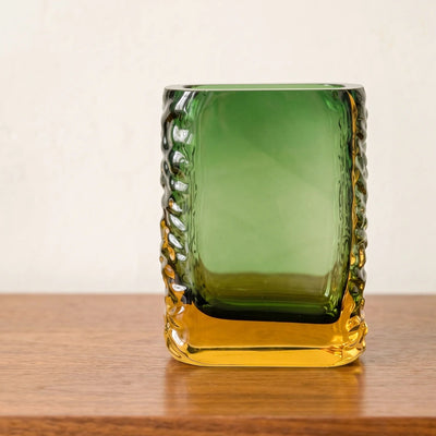 Prism Block Glass Vase