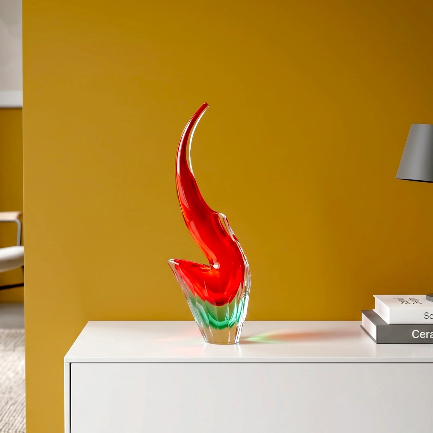 Prism Curve Glass Vase