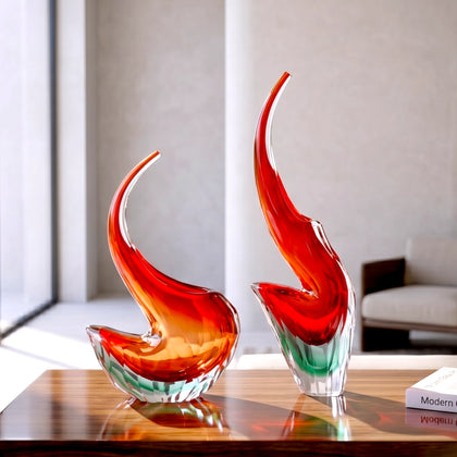 Prism Curve Glass Vase