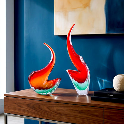 Prism Curve Glass Vase
