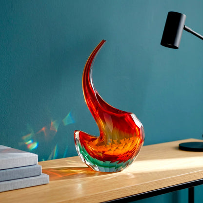 Prism Curve Glass Vase
