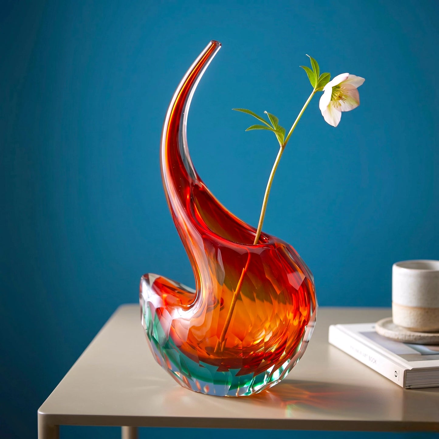 Prism Curve Glass Vase