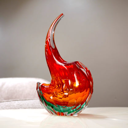 Prism Curve Glass Vase