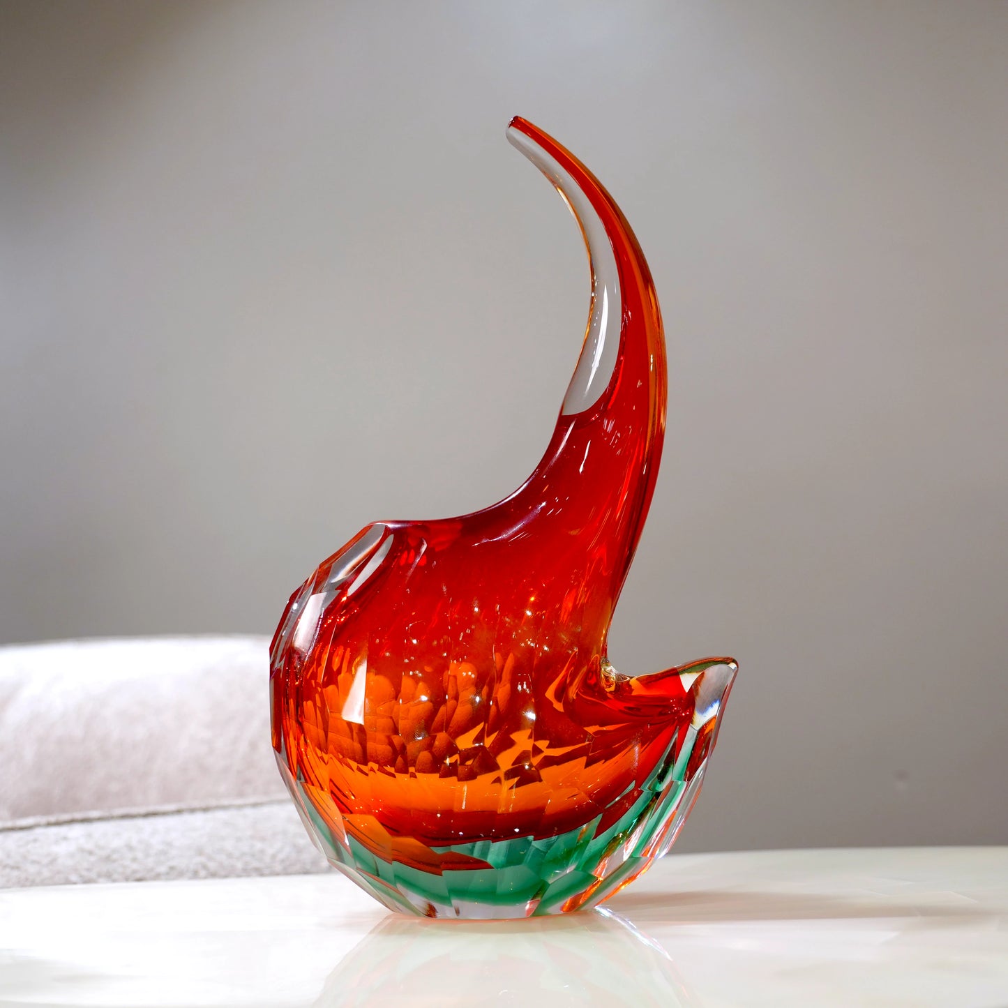 Prism Curve Glass Vase