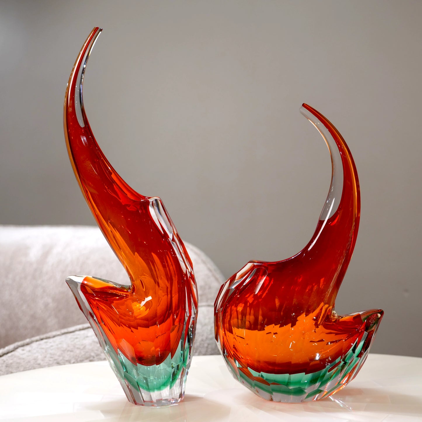 Prism Curve Glass Vase