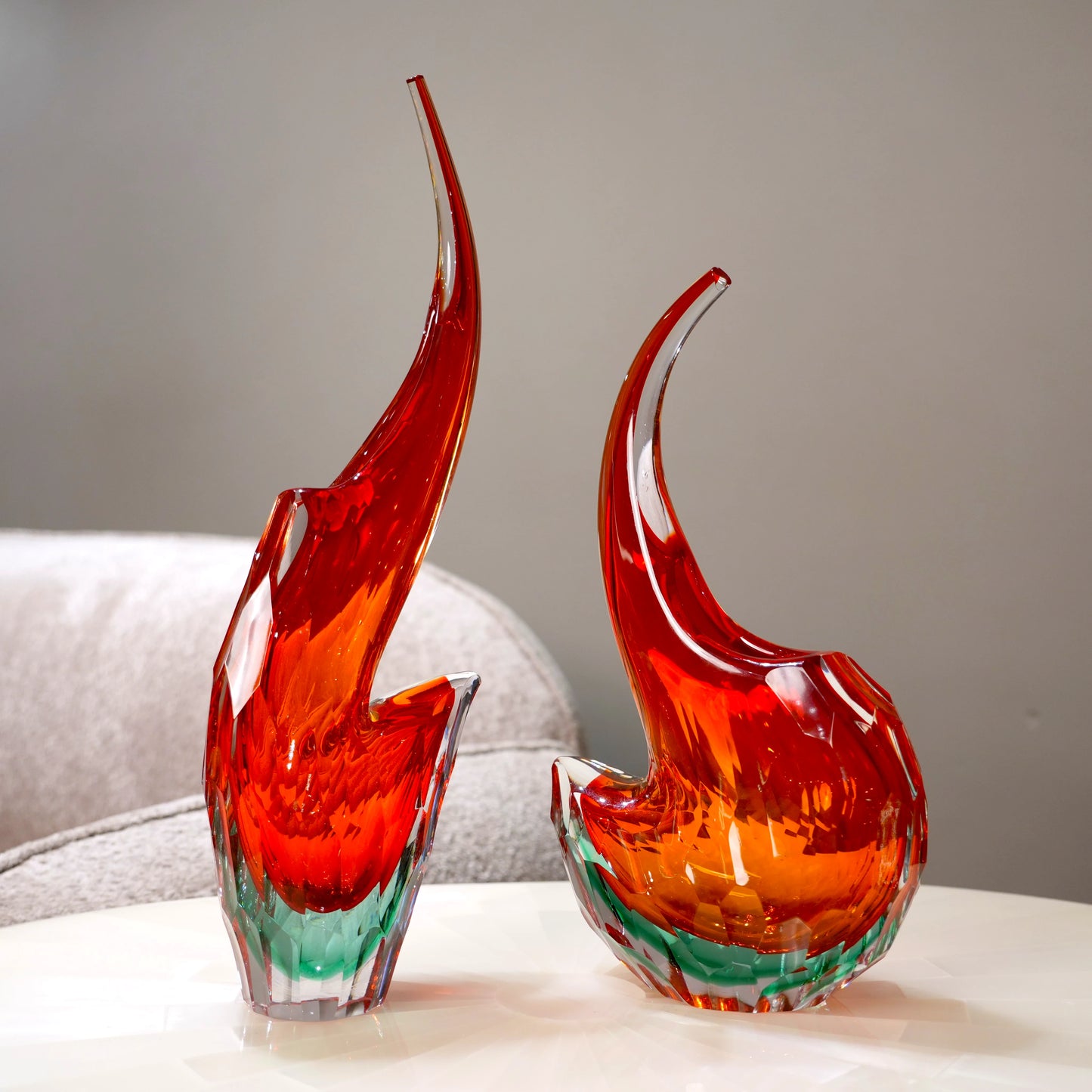 Prism Curve Glass Vase