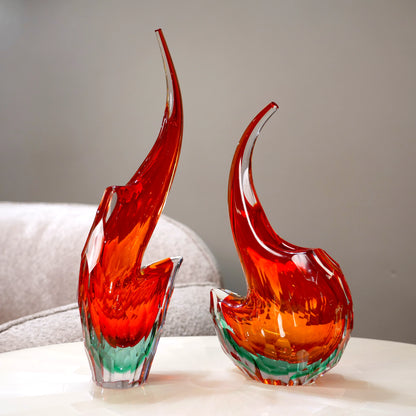 Prism Curve Glass Vase