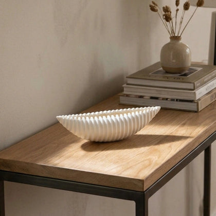 Modern neutral decorative object for contemporary home styling
