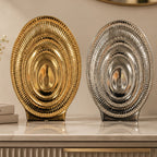Contemporary decorative ceramic vase for modern shelf and console styling