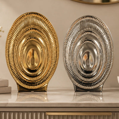 Ripple Oval Vase