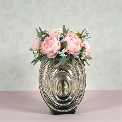Contemporary ceramic vase available in elegant neutral finish options