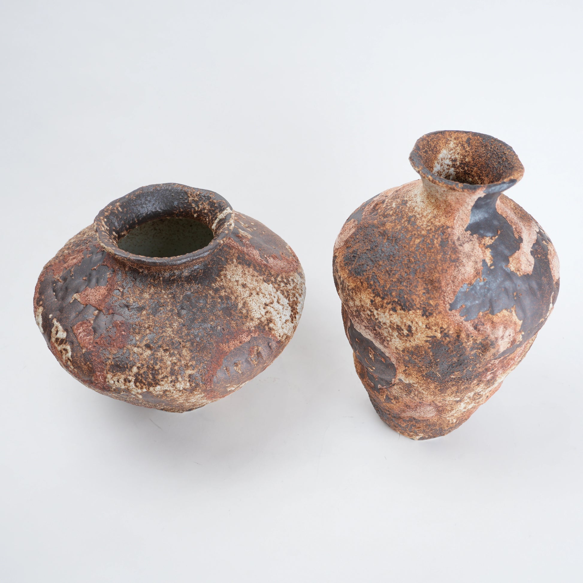 decorative rust ceramic vase for living room
