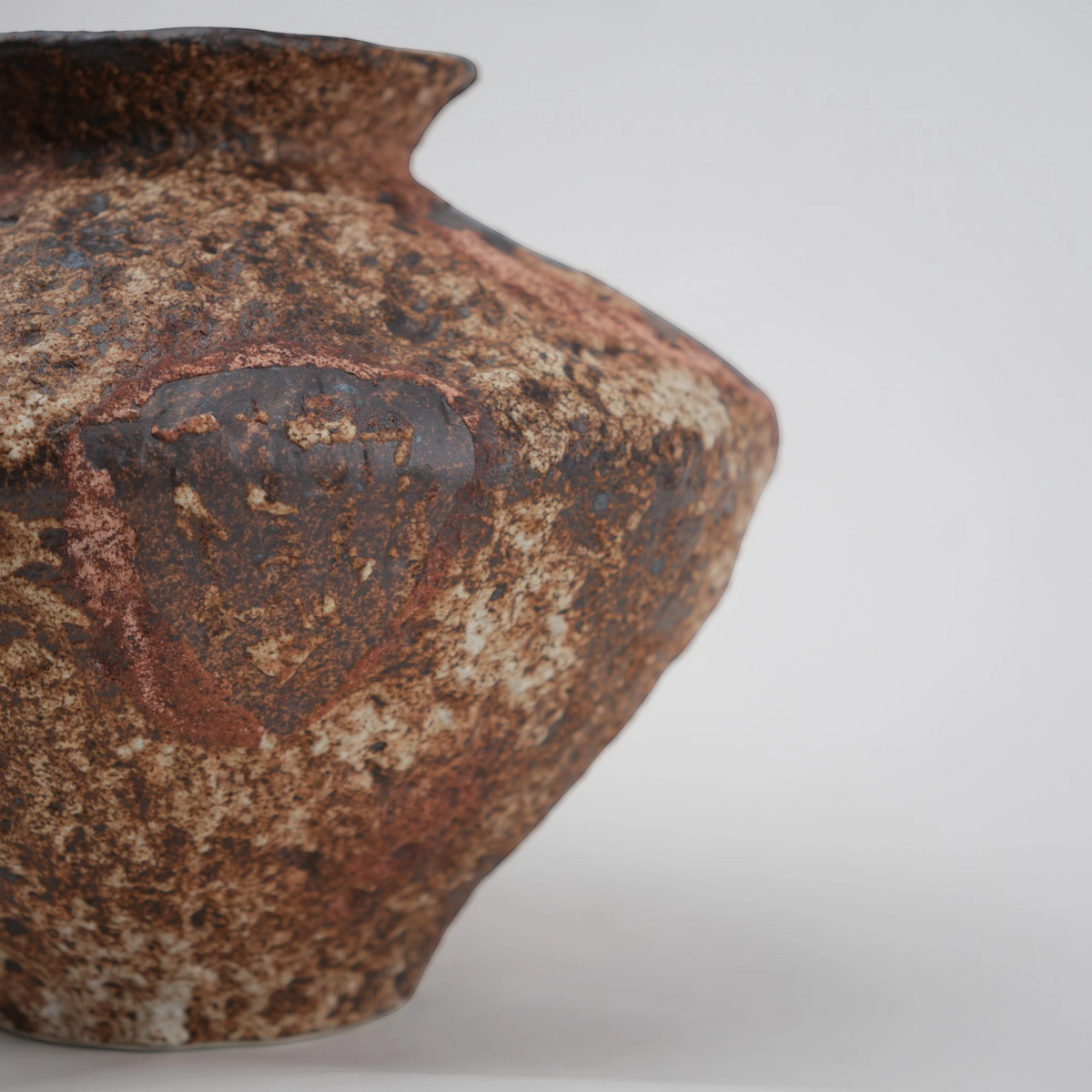 decorative rust ceramic vase for living room