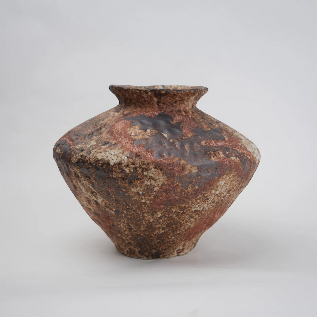 decorative rust ceramic vase for living room