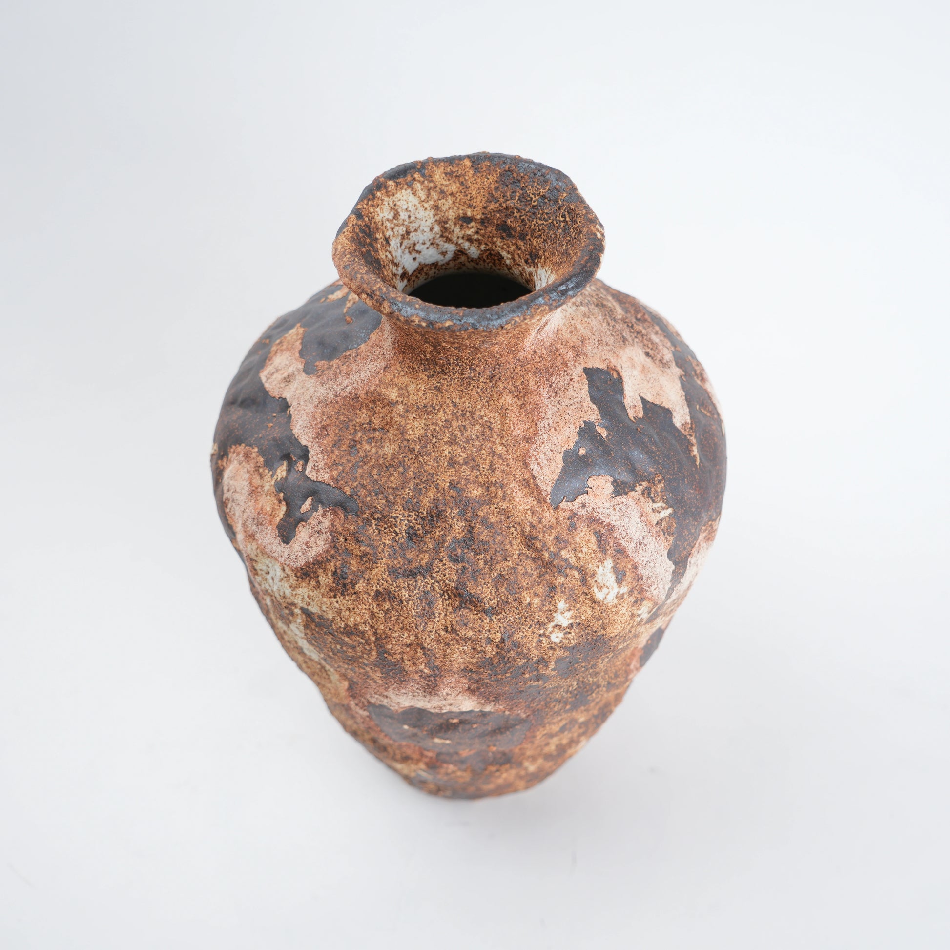 decorative rust ceramic vase for living room