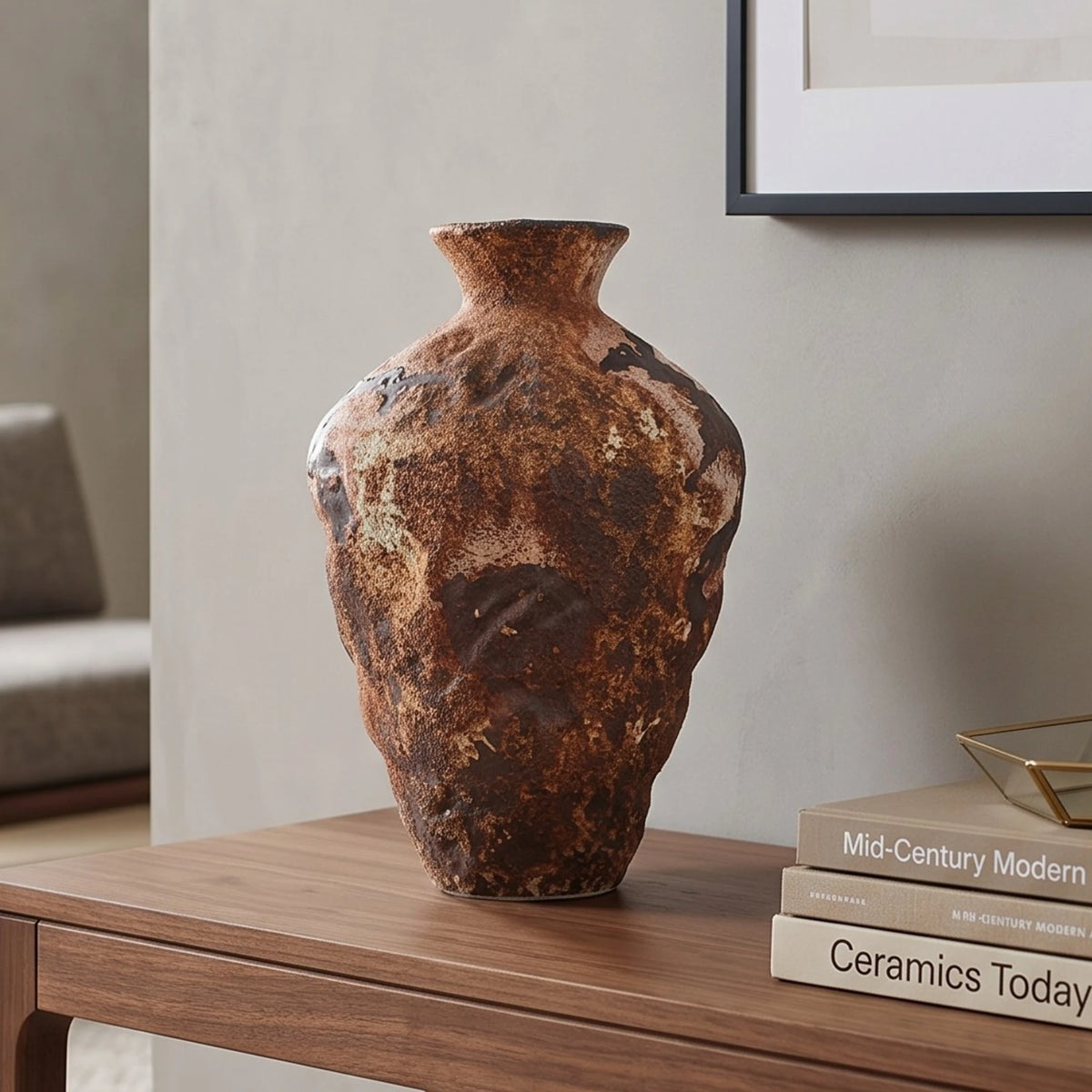 Rust Earth Ceramic Vase