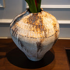 Rust Patina Ceramic Vase