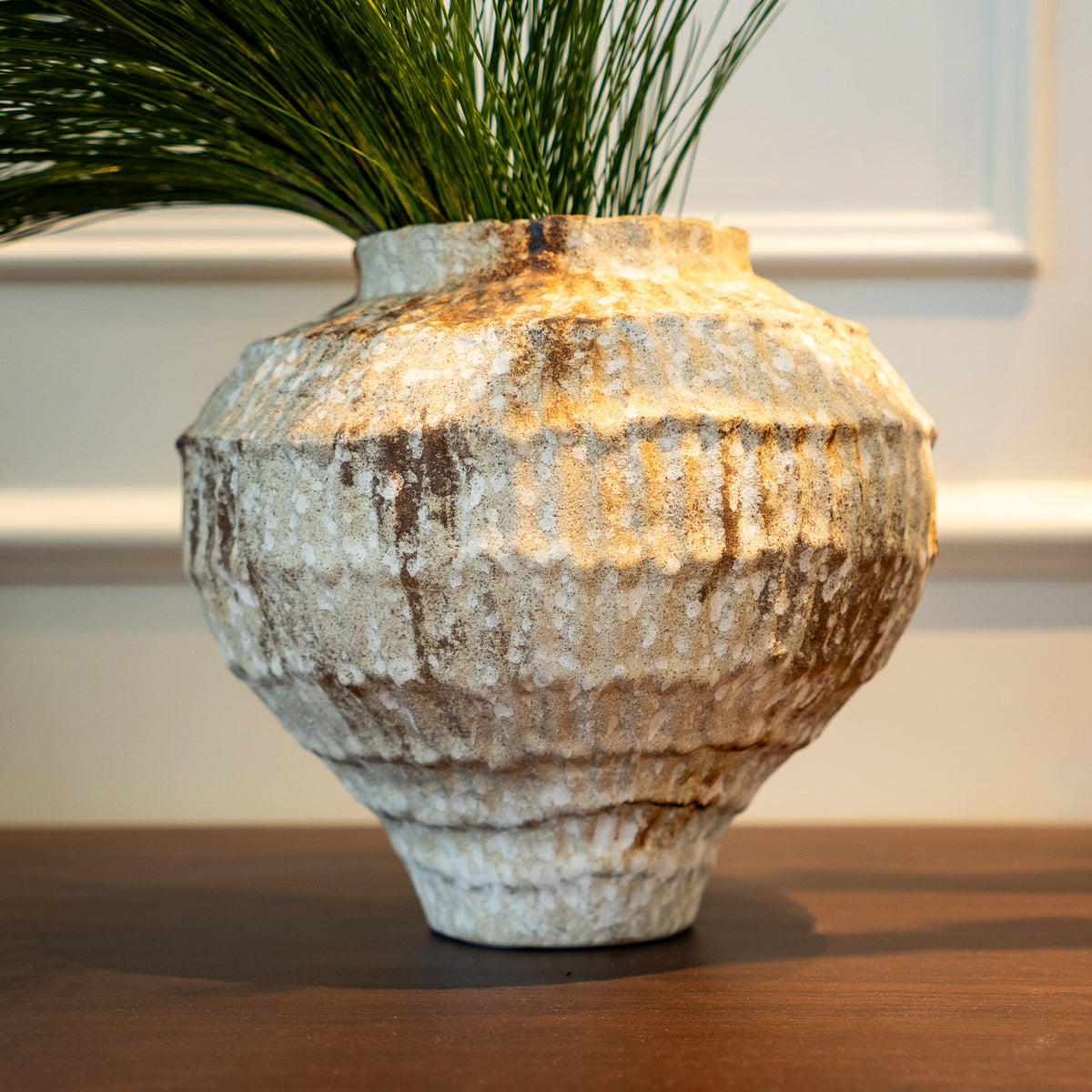 Rust Patina Ceramic Vase