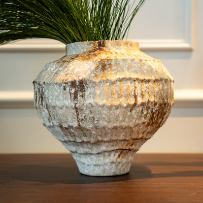 Rust Patina Ceramic Vase
