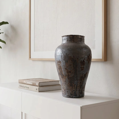 Rustic Ash Ceramic Vase