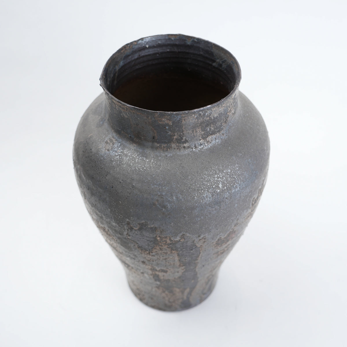 ash brown decorative ceramic vase for living room