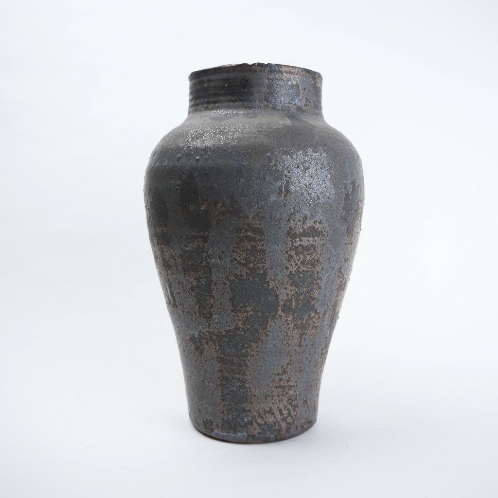 ash brown decorative ceramic vase for living room
