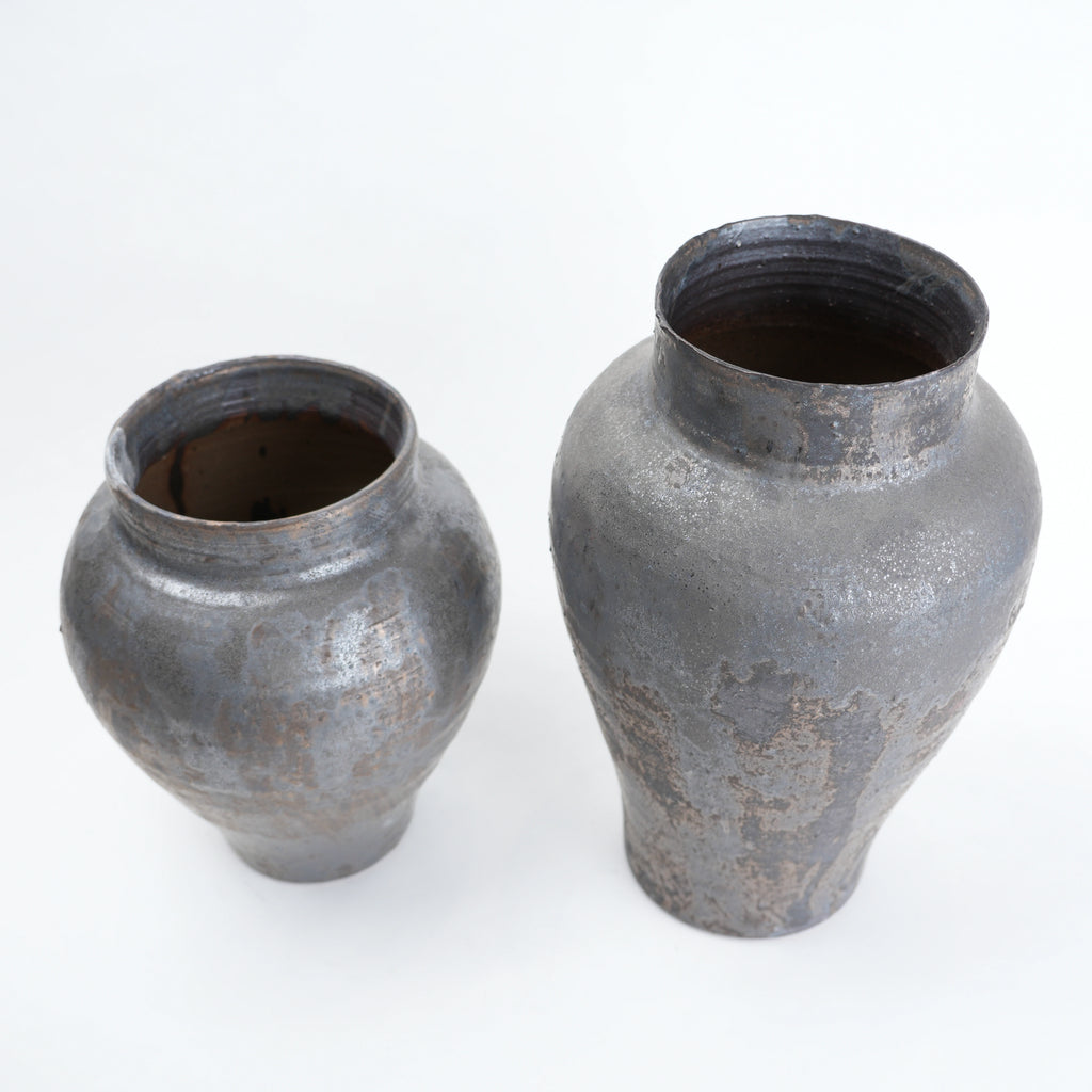 Rustic Ash Ceramic Vase