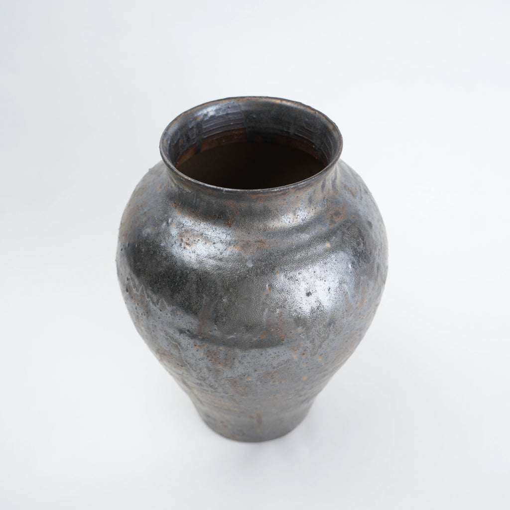 ash brown decorative ceramic vase for living room