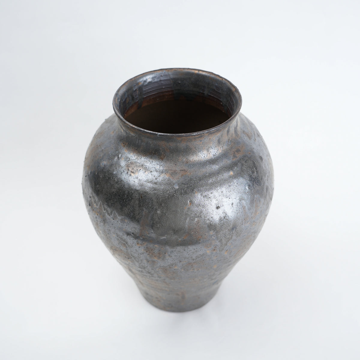 ash brown decorative ceramic vase for living room